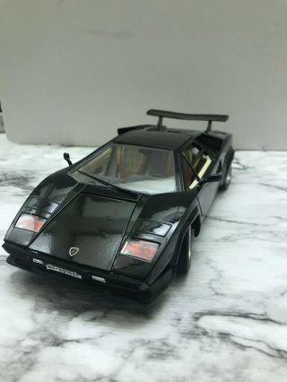 Rare 88 Burago Lamborghini Countach 5000 (black) 1:18 Diecast - - Italy