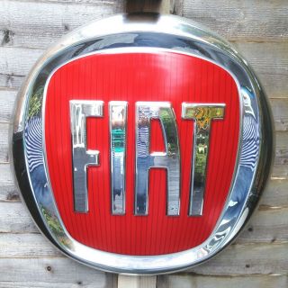 Great Large Rare Fiat Dealership Showroom Advertising Car Sign