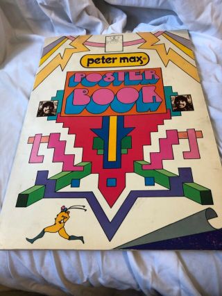 Peter Max Poster Book 1970 Art Poster Book Softcover Rare Psychedelic