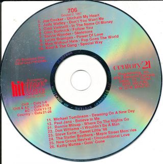 Hitdisc 706 Various Rare Radio Only Cd Stevie Earle Stevie Wonder Joe Cocker
