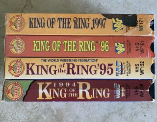 Wwf King Of The Ring 94 - 97 Vhs Wwe Ecw Njpw Wrestling Rare