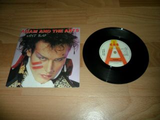Adam And The Ants - Ant Rap (very Rare 1981 Promo 7 " Vinyl Single In Pic Cover)