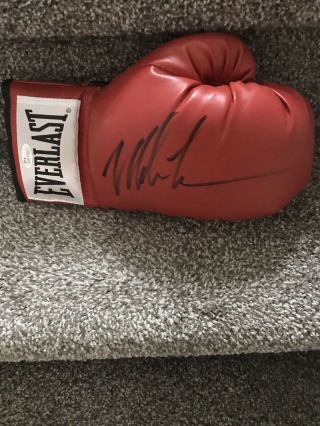 Mike Tyson Signed Boxing Glove Heavyweight Champion Rare Jsa