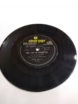 Rare Vinyl 7 " The Beatles,  Baby You Are A Rich Man,  All You N 33 Rpm Record 7 "
