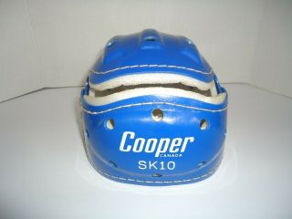 Vintage Blue Cooper Sk10 Hockey Hurling Skateboard Helmet Canada Rare