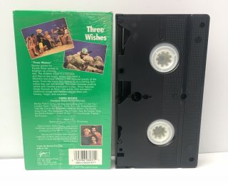 Barney Three Wishes VHS Tape Sandy Duncan Extremely Rare 2