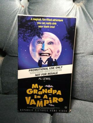 My Grandpa Is A Vampire - A Woman,  Her Men,  And A Futon Promo Screener Vhs - Rare
