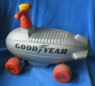 Rare Child Tomy Good Year Blimp Ride On Toy Tomy Corp Carson Calif.  Made In Usa