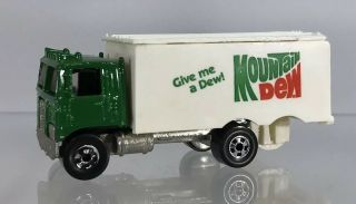 Vintage Hot Wheels 1981 Mountain Dew Hi - Way Hauler Delivery Box Truck Retro Rare