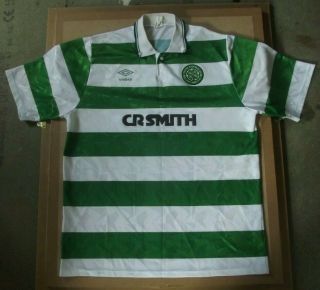 Celtic 1989 1991 Home Shirt Rare Authentic (l)