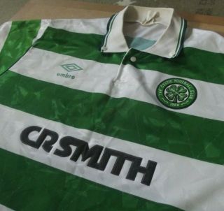 Celtic 1989 1991 Home Shirt RARE Authentic (L) 5
