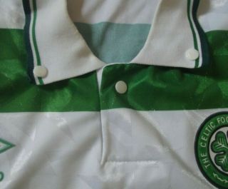 Celtic 1989 1991 Home Shirt RARE Authentic (L) 6