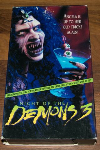 Night Of The Demons 3 - Vhs - Horror - Promo - Rare