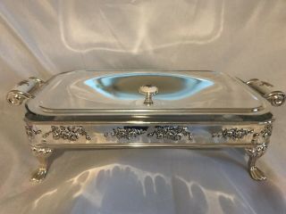 Rare Royal Doulton Old Country Roses Silver/gold Collect Serving Dish Baker