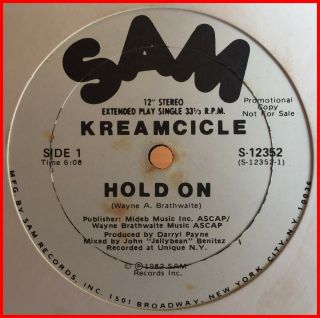 Disco Funk Boogie 12 " Kreamcicle - Hold On Sam - Mega Rare 