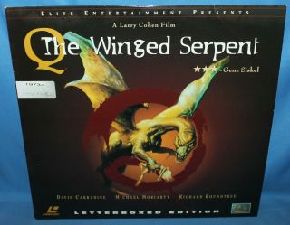 The Winged Serpent 1982 Laserdisc Elite Entertainment Home Video Laser Disc Rare