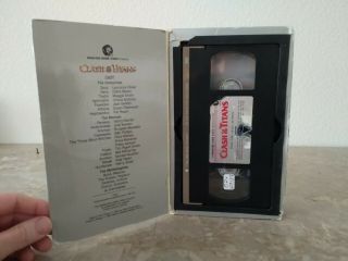 CLASH OF THE TITANS VHS (1981) BIG BOX MGM CBS VIDEO HARRY HAMLIN - RARE Vtg oop 2