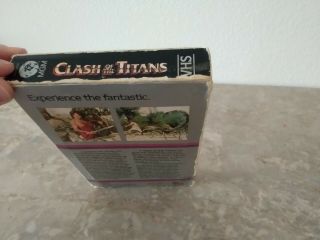CLASH OF THE TITANS VHS (1981) BIG BOX MGM CBS VIDEO HARRY HAMLIN - RARE Vtg oop 4