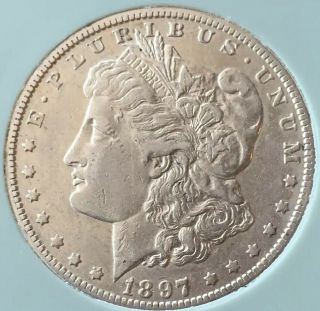Rare Au/xf Details 1897 O Morgan Silver Dollar Estate $1