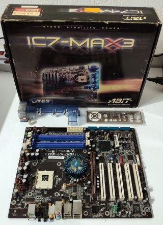 Rare Abit Ic7 - Max3 Socket 478 P4 Intel I875p Atx Motherboard Mainboard /w Box