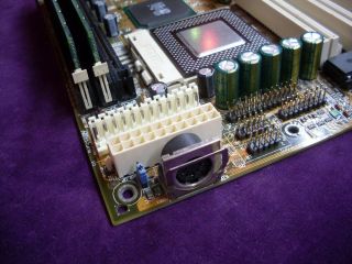 RARE ASUS ME - 99B Socket 370 AT Motherboard with CPU Celeron 433MHz and 256Mb RAM 5