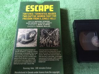 ESCAPE FROM HELL VHS Sexploitation Women In Chains Prison Jungle VEC RARE 1980 5