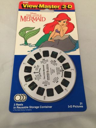 Vintage 1991 The Little Mermaid View - Master 3d Movie Reels Rare