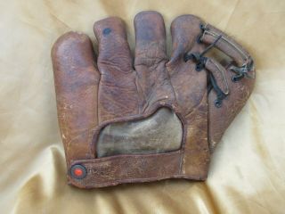 Vintage VAREO Baseball Mitt Glove MODEL 110 RARE AND EARLY MADE IN MEXICO GLOVE 3