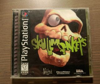 Skullmonkeys (sony Playstation 1,  1997) Ps1 Complete Skull Monkeys Rare