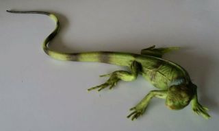 1997 Rare Vintage 15 " Iguana Incredible Creatures Figure Safari Ltd Toys From Tx