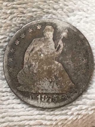 1875 - Cc Seated Liberty Half Dollar Rare Date