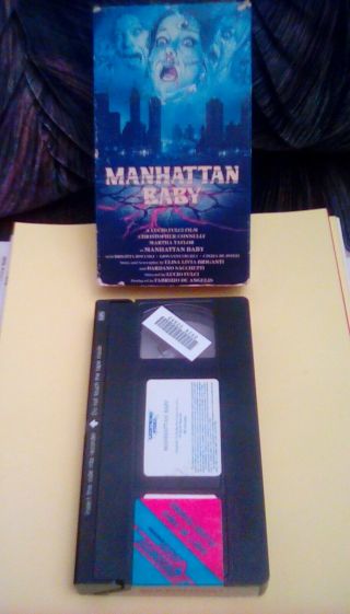 Manhattan Baby RARE Lightning Video (1982) VHS horror gore Lucio Fulci exorcist 5