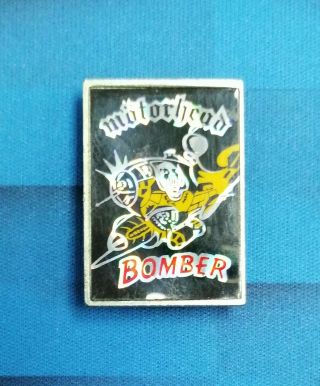 Ultra Rare Vintage Motorhead Bomber Pin Badge