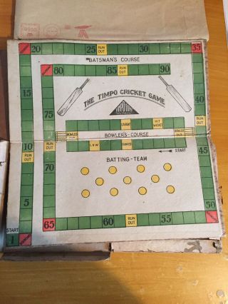 1920s Timpo cricket Game by Timp O Toys RARE cricket game 3