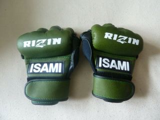 Rizin Official Isami Gloves Pair Ufc Mma Pride Dse Rare Unsigned Large Glove