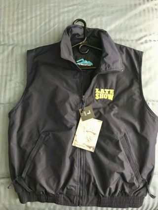 Rare Late Show With David Letterman Outerwear Vest