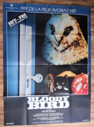 Stagefright 1987 Movie Poster French Large 47 X 63 Horror Classic Rare