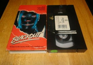 Blackout (vhs,  1985) Richard Widmark,  Michael Beck Rare Bondage Slasher Horror