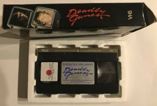 Deadly Games VHS Monterey BIG BOX 1980 Slasher Horror Steve Railsback RARE 4