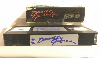Deadly Games VHS Monterey BIG BOX 1980 Slasher Horror Steve Railsback RARE 5