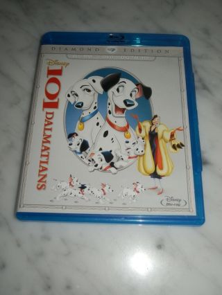 101 Dalmatians Diamond Edition Oop (blu - Ray,  Dvd Only) Rare