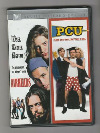 P.  C.  U.  /airheads Double Feature Dvd Wide & Full Screen Rare Htf Oop 90s Cult