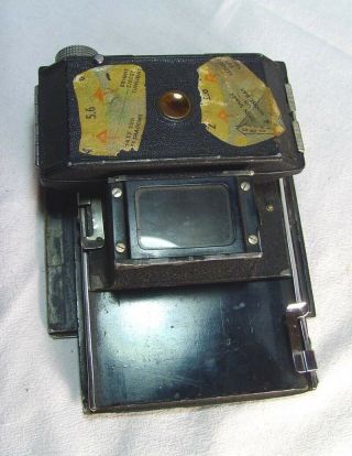 Conversion Back For Plate Camera To Roll Film 828,  Sheet Film 6cm X 12cm ? Rare