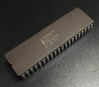 Rare Intel Md8086/b Cpu Dip40 5mhz Vintage 8086 Processor