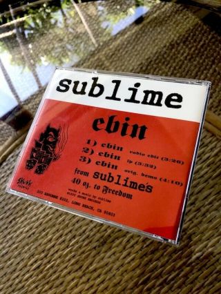 SUBLIME ULTRA RARE EBIN EP SINGLE SKUNK RECORDS OG BRAD NOWELL 2