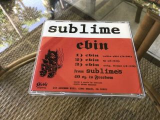 SUBLIME ULTRA RARE EBIN EP SINGLE SKUNK RECORDS OG BRAD NOWELL 6