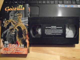 Rare Oop Godzilla Ghidrah 3 Headed Monster Vhs Film 1964 Kaiju Ghidorah Mothra