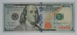 2009 $100 Star ✯ Note Semi Rare $100 Dollar Bill Jb11401457