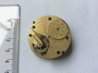 Rare Charles Frodsham Antique Pocket Watch Movement Spare.