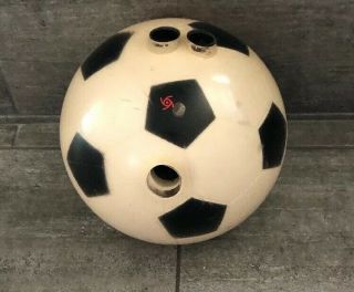 Storm Soccer Ball Bowling Ball 15 lb Sports Series Clear Drilled - Rare 5